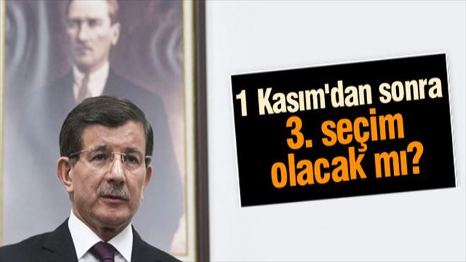Davutoğlu 3. seçim iddiasını değerlendirdi