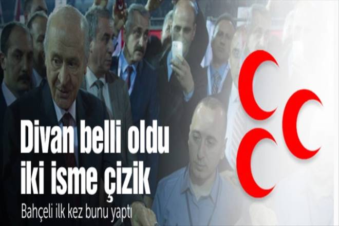 MHP`de divan oluştu iki isim çizik yedi