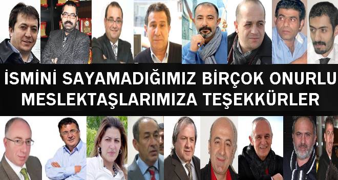 Erzurum`un Onurlu Gazetecilerine Teşekkürler
