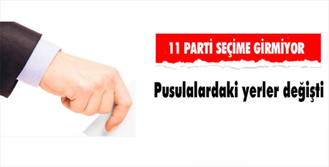 11 Parti Seçime girmiyor !