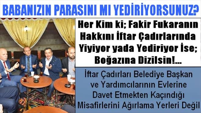 Erzurum Büyükşehir Belediyesi´nin İftar Çadırı Konukevi mi Oldu?