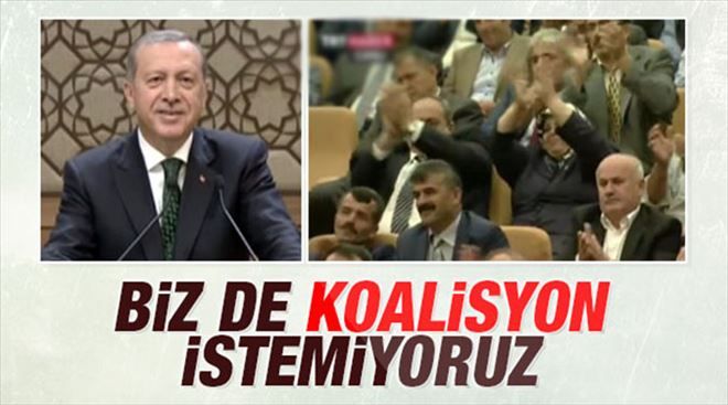 Onlarda Koalisyon İstemiyor..