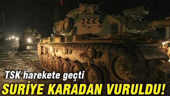 TSK harekete geçti! Suriye karadan vuruldu