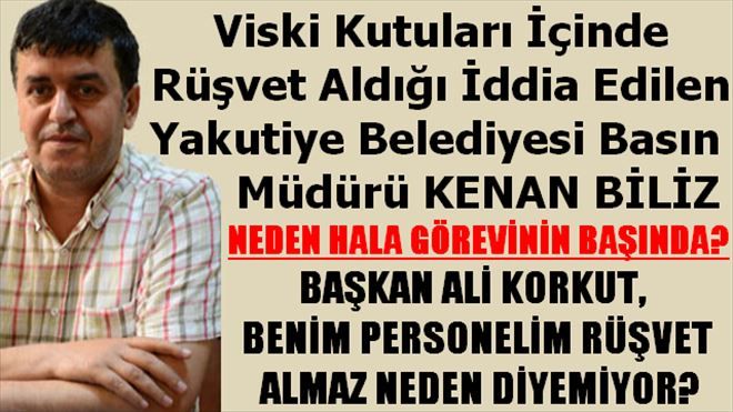 Kenan Biliz Rüşvet Aldı mı?