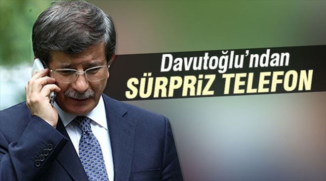 Davutoğlu´ndan Gül´e sürpriz telefon..