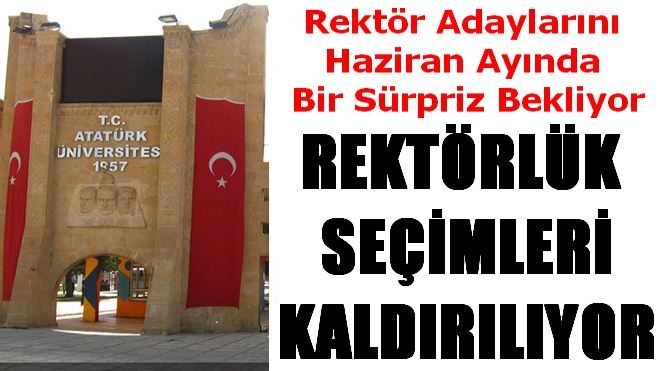 Rektör Adaylarına Şok