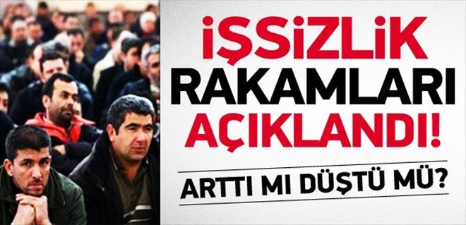 İşsizlik rakamları açıklandı.