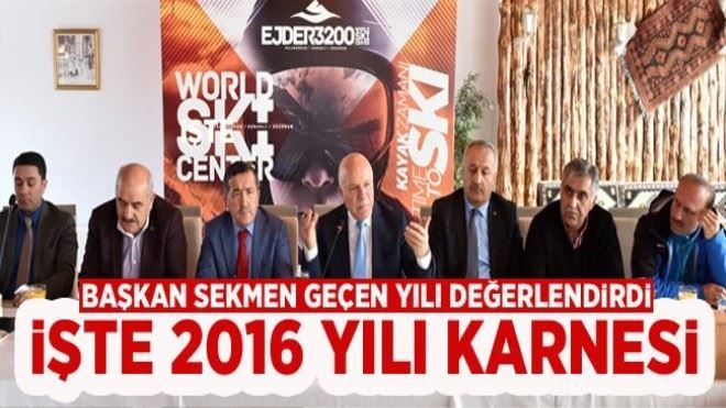 Başkan Sekmen 2016 yılını değerlendirdi