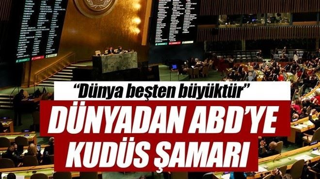 Dünyadan ABD´ye Kudüs şamarı