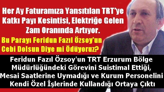 TRT FERİDUN FAZIL ÖZSOY´UN ÇİFTLİĞİ Mİ?