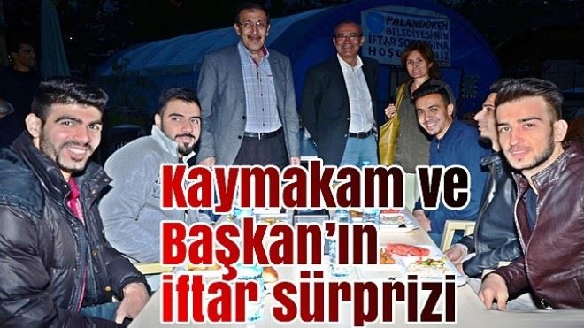 Kaymakam ve Başkan´ın iftar sürprizi