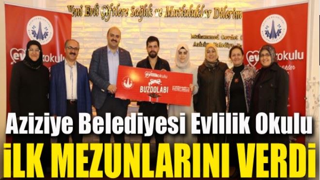 Aziziye Belediyesi Evlilik Okulu ilk mezunlarını verdi