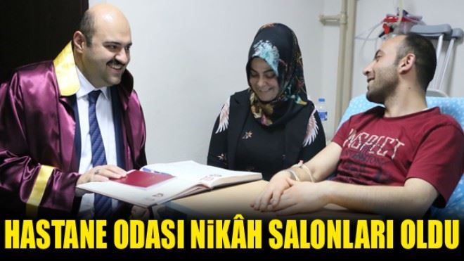 Hastane odası nikâh salonları oldu