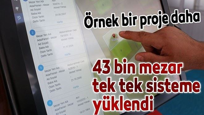 Büyükşehir Belediyesi mezar bilgi sistemi oluşturdu 