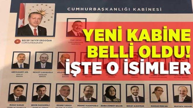 Yeni sistemin yeni kabinesi! İşte o isimler...  