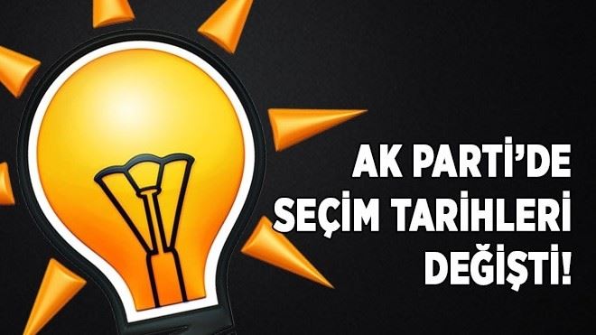 AK Parti´de seçim tarihleri değişti!