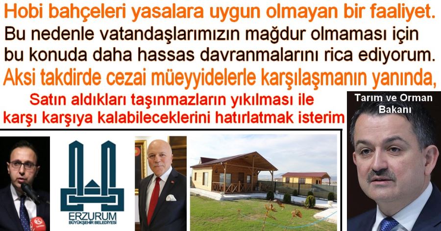 ERZURUMDA HOBİ BAHÇELERİ