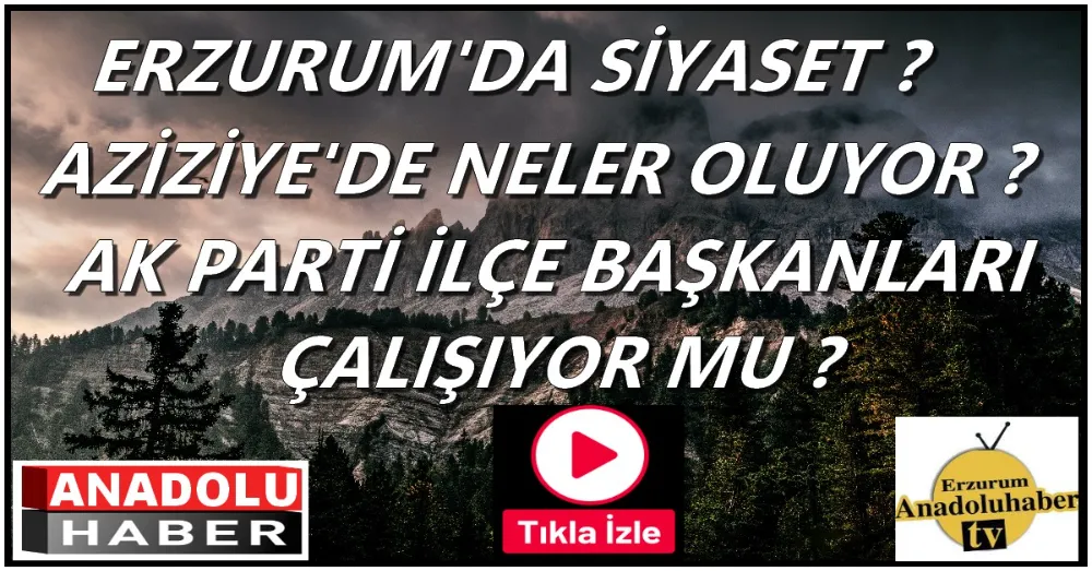 ERZURUMDA SİYASET