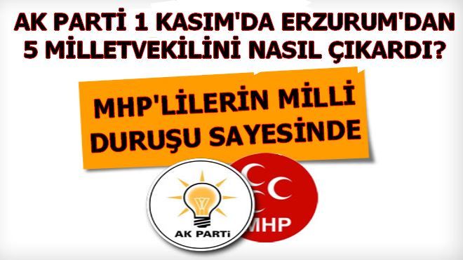 AK PARTİ ERZURUM´DAN 5. VEKİLİ NASIL ÇIKARDI?