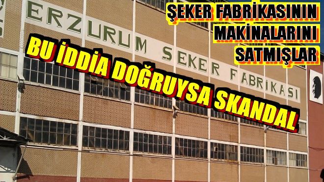 ŞEKER FABRİKASINDA NELER OLUYOR?