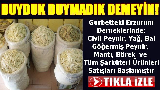 Erzurum Dernekleri Şarkütericiliğe mi Başladı?