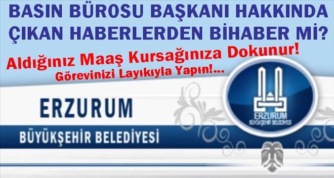 Büyükşehir Belediyesi Basın Bürosu Göreve