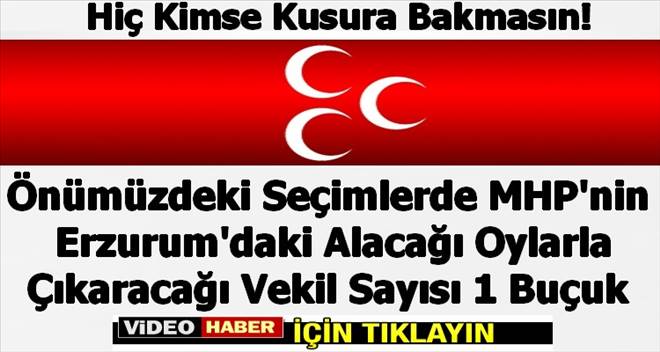 MHP Bir Buçuk Milletvekili Oyu Çıkarır