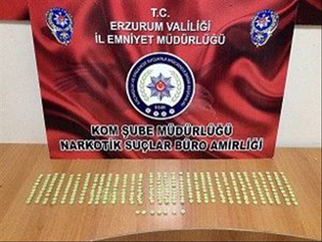 Erzurum`da ecstasy hap ele geçirildi