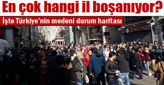 En çok hangi il boşanıyor
