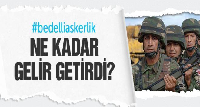 Bedelli askerlikte ne kadar gelir elde edildi?