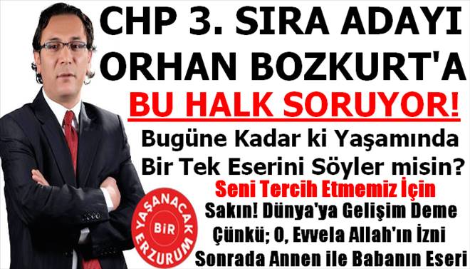 CHP Adayı Ne Yapar?