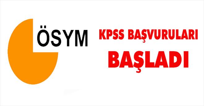 KPSS Başvuruları Başladı