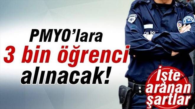 PMYO´lara 3 bin öğrenci alınacak! İşte aranan şartlar