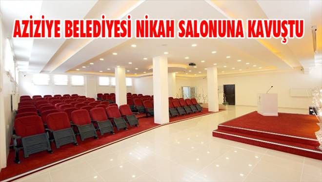 Aziziye Belediyesi nikah salonu hizmete açıldı.