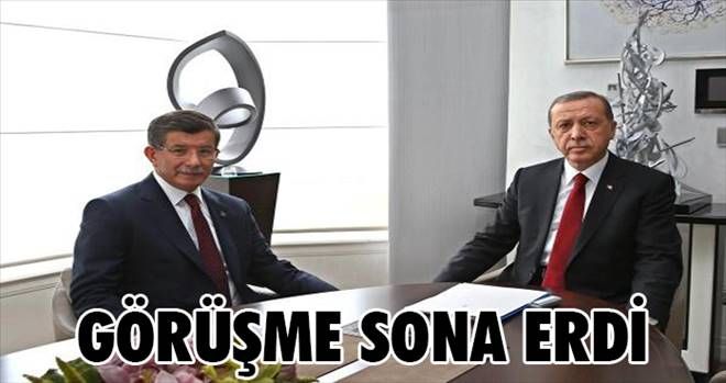 Erdoğan-Davutoğlu görüşmesi sona erdi