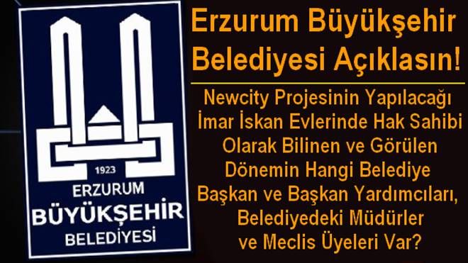Büyükşehir Belediyesi Açıklasın!