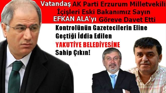 Sayın Efkan Ala Göreve!