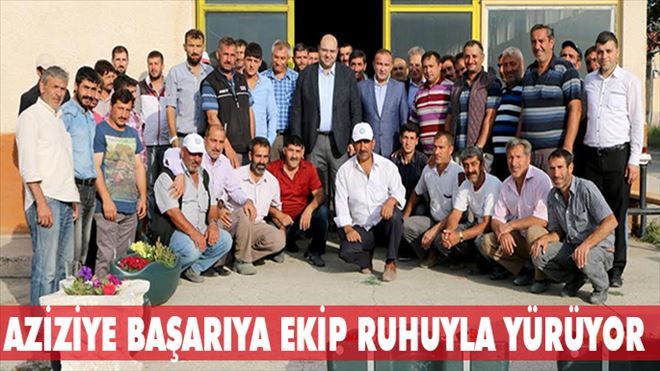 Aziziye başarıya ekip ruhuyla yürüyor