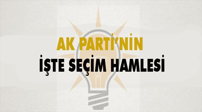 AK Parti´nin seçim hamlesi