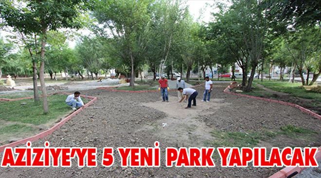 Aziziye Belediyesi yeni parklar için Kolları sıvadı