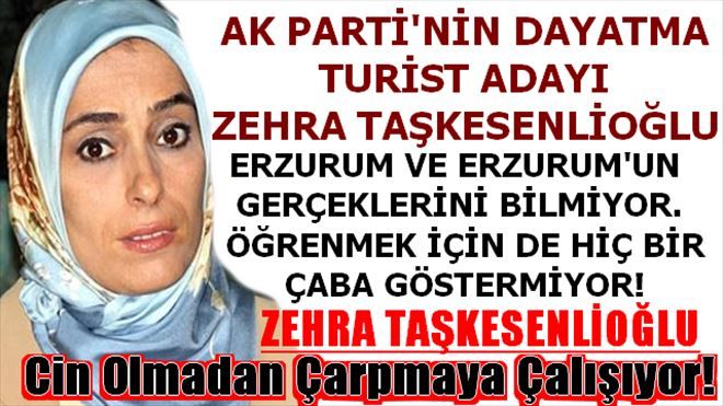 Zehra Taşkesenlioğlu Cin Olmadan Çarpmaya Çalışıyor!