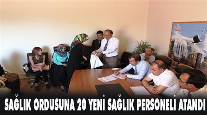 Sağlık Ordusuna 20 yeni sağlık personeli..