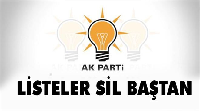 Ak Parti´de Listeler Değişiyor..