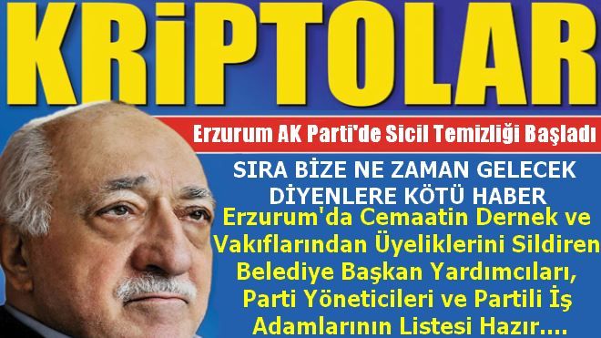 Erzurum AK Parti´de Sicil Temizliği Başladı