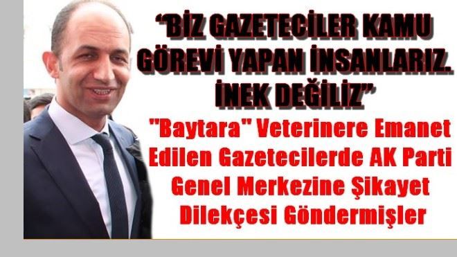 AK PARTİ ERZURUM İL YÖNETİMİNİ GAZETECİLERDE ŞİKAYET ETMİŞ