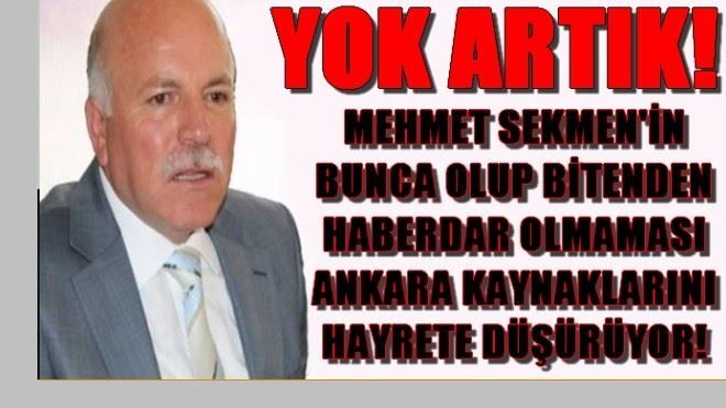 MEHMET SEKMEN´İN AK PARTİ´DEN HABERİ YOK MU?