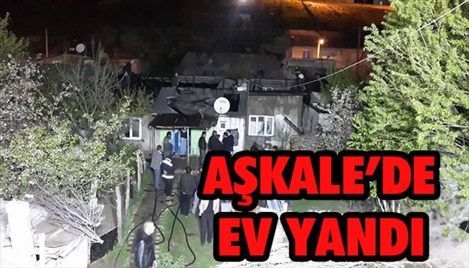 Aşkale´de Korkutan yangın