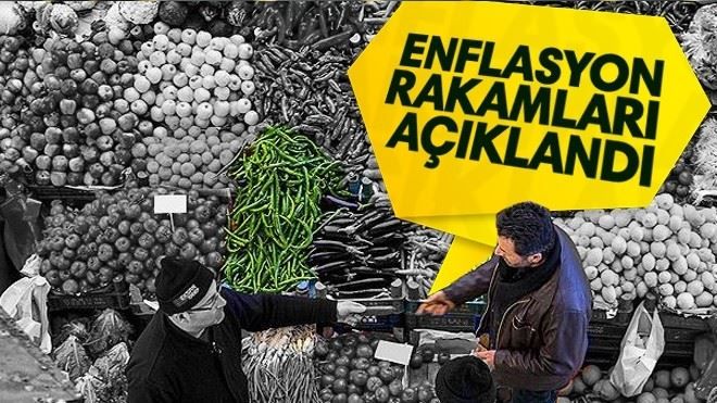 Enflasyon rakamları açıklandı