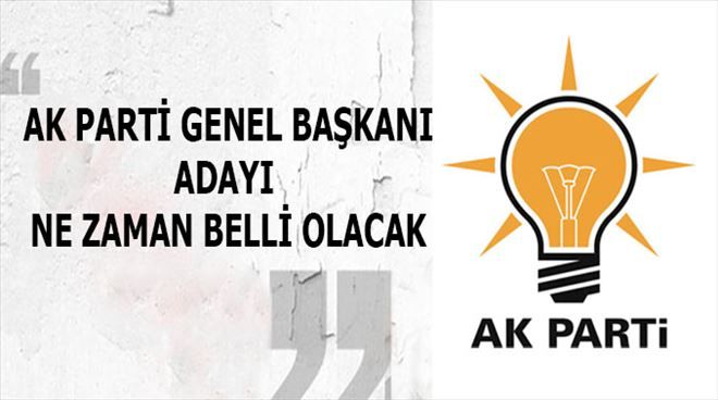 Ak Parti Genel Başkan Adayı 20 Mayıs´ta açıklanacak