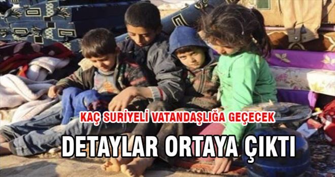 İşte Suriyelilere Vatandaşlığın Ayrıntıları